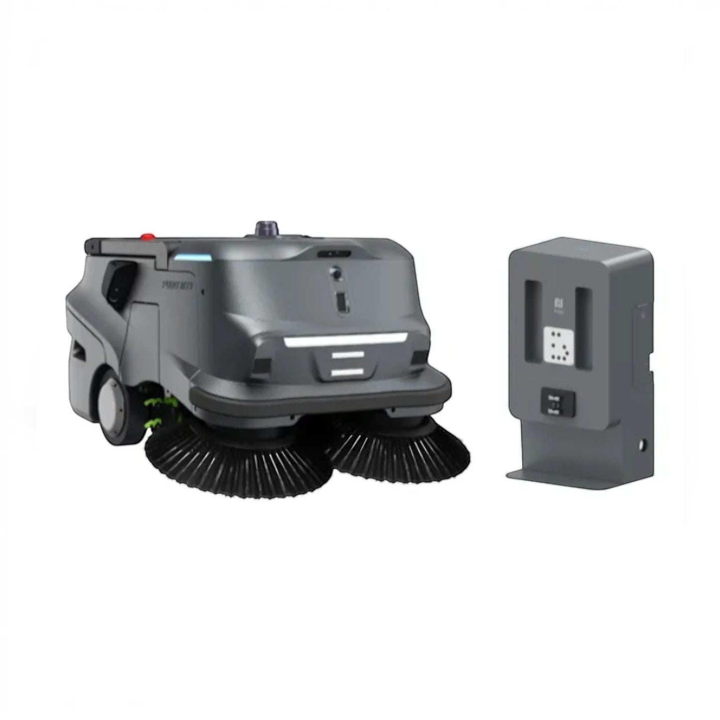 MT1 Ladestation für automatische Roboteraufladung, robustes Industriedesign, grau