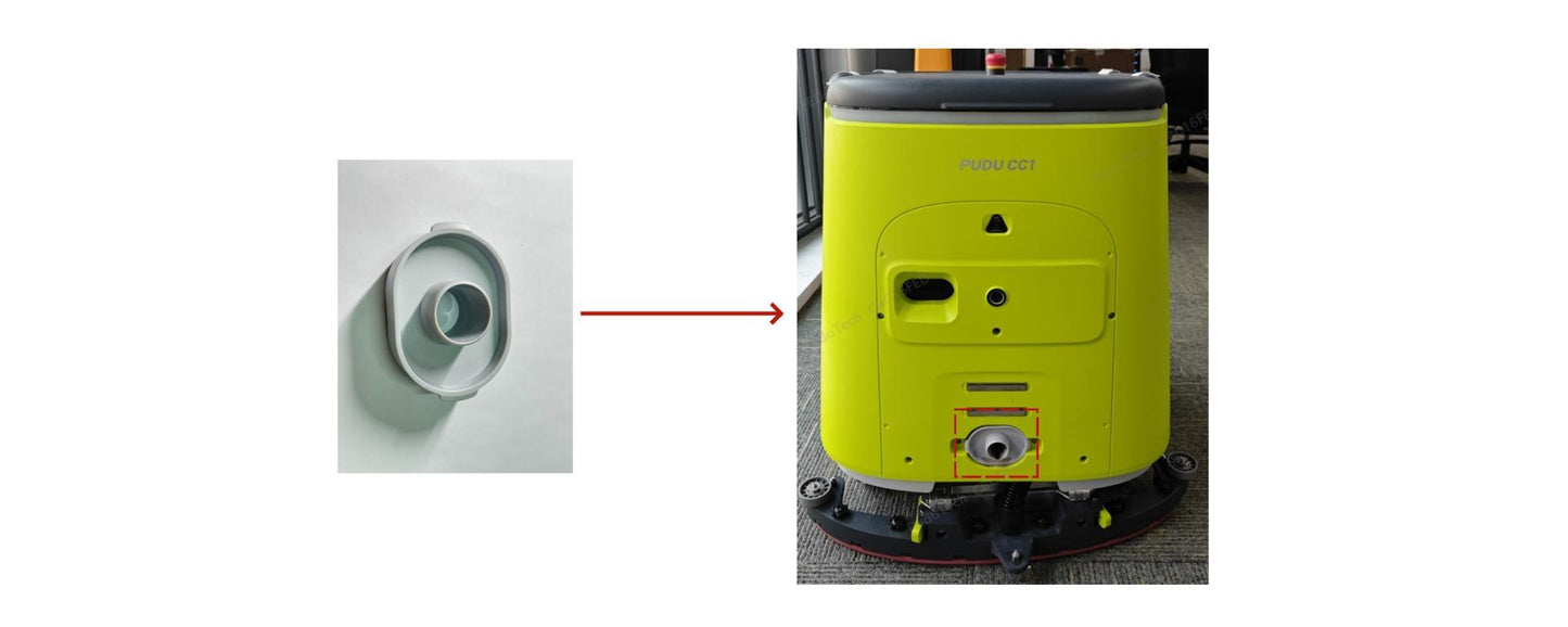 CC1 – Schmutzwassertank Ablaufanschluss / Sewage Tank Outlet