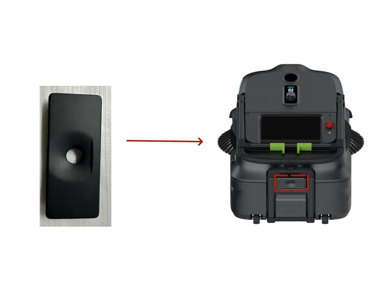 MT1 – Hintere RGB-Abdeckung / Rear RGB trim cover