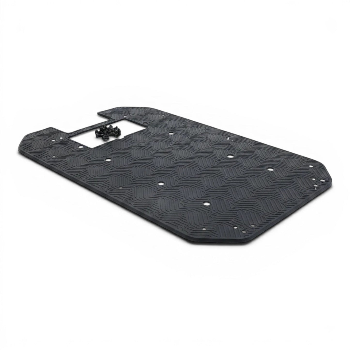 T300 antistatisches Schutzpad aus schwarzem Silikon mit Rillenmuster und Schrauben