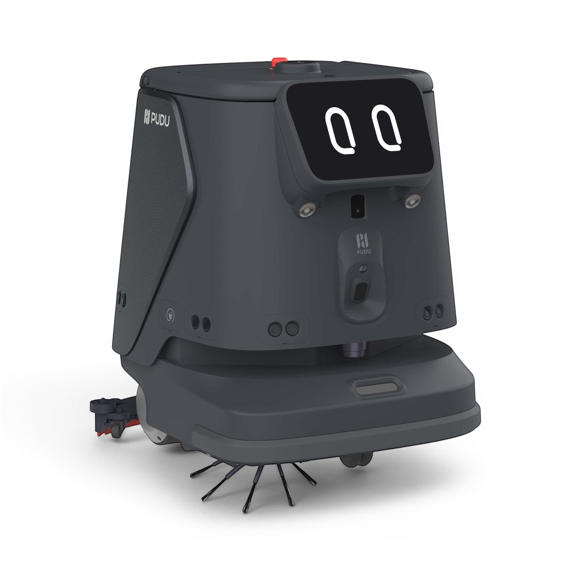 CC1 Pro schwarzer Reinigungsroboter mit KI-gesteuerter Fleckenerkennung und Bodenanalyse für Innenbereiche.