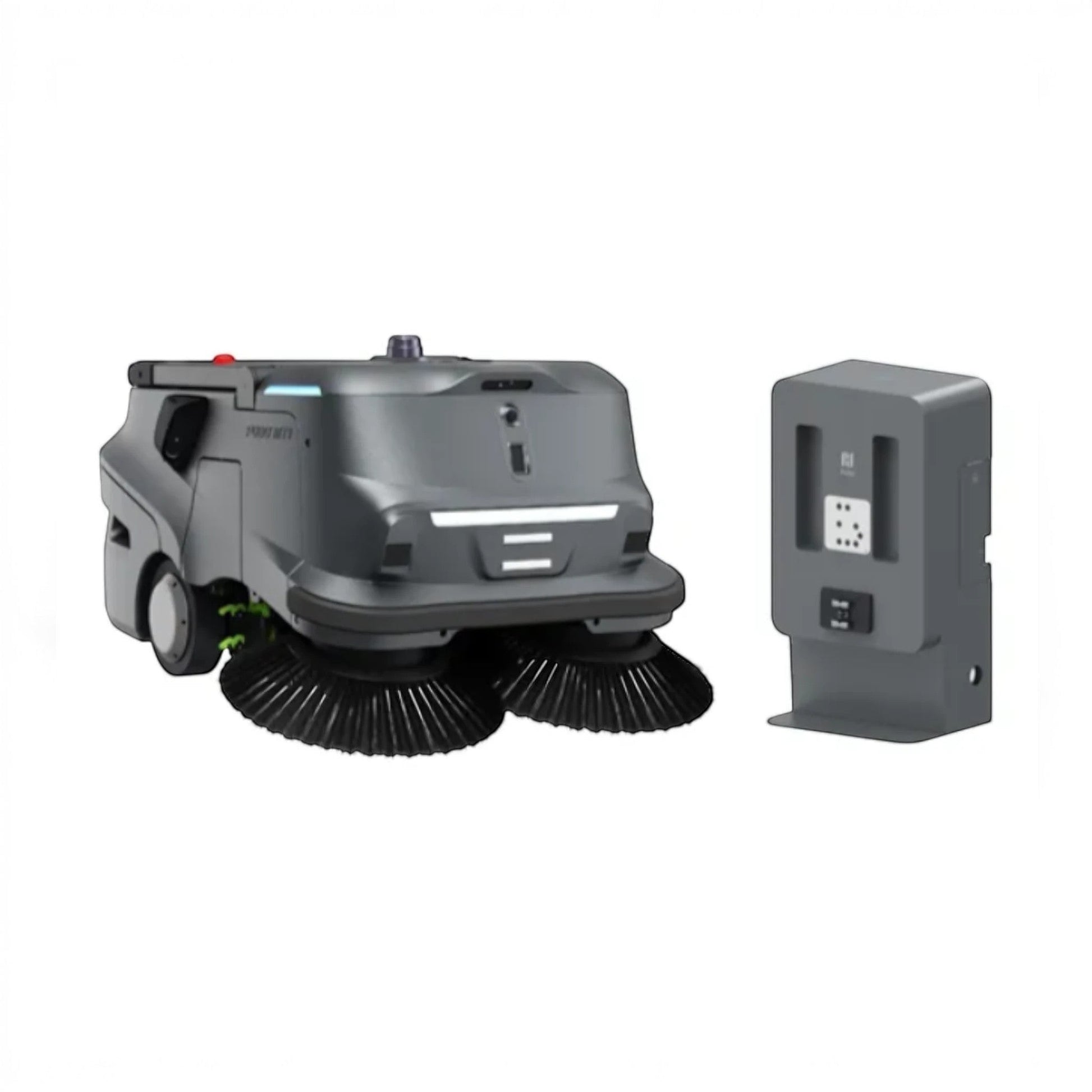 MT1 Ladestation für automatische Roboteraufladung, robustes Industriedesign, grau