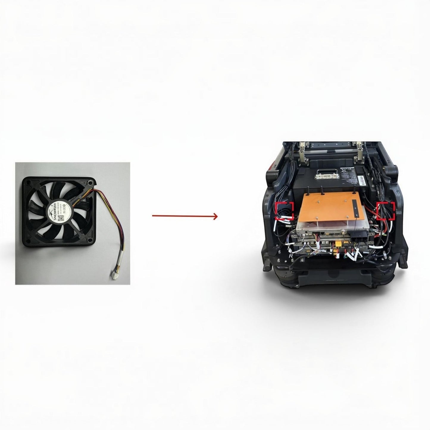 MT1 Axiallüfter zur Kühlung elektronischer Komponenten, 12V, 370mA, schwarz