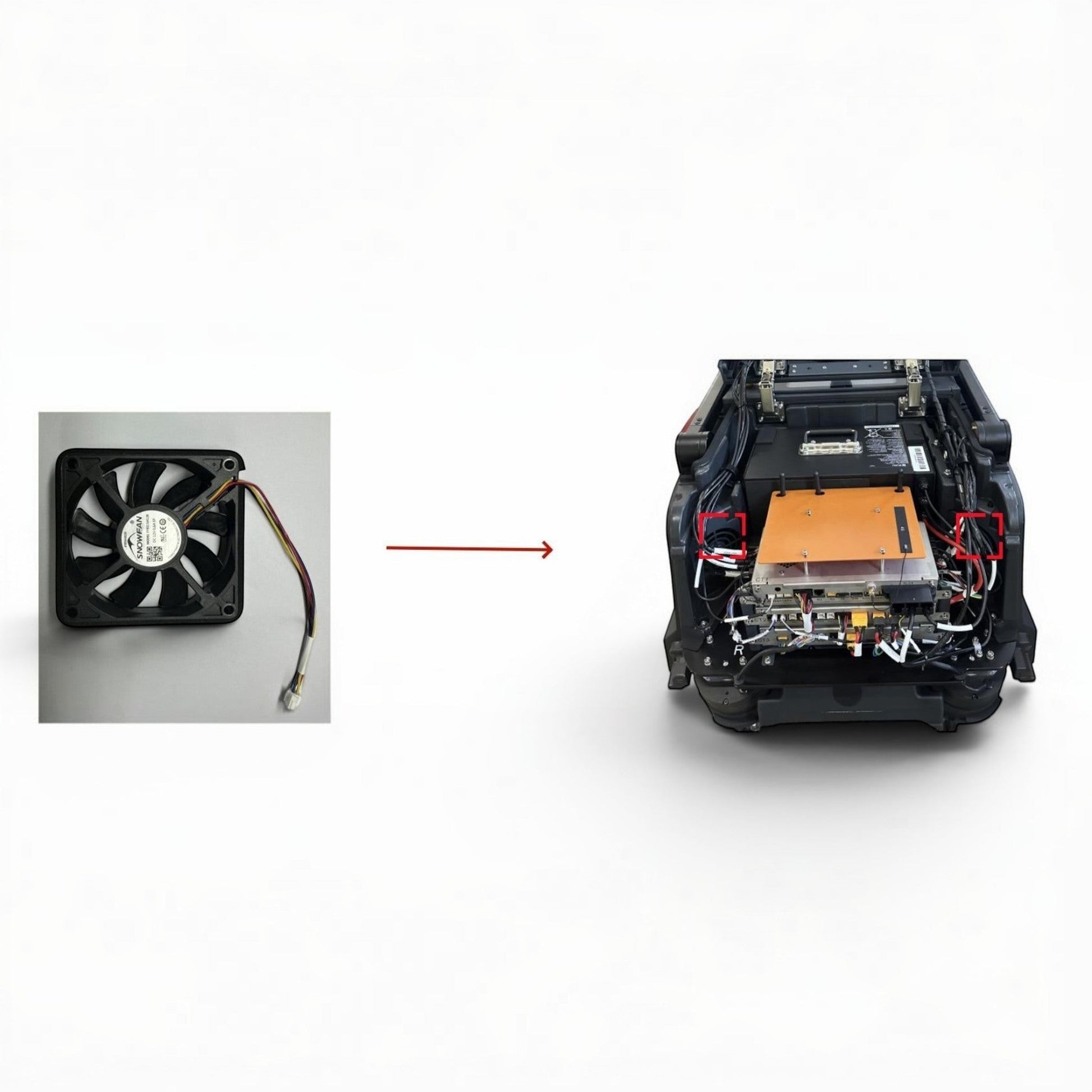 MT1 Axiallüfter zur Kühlung elektronischer Komponenten, 12V, 370mA, schwarz