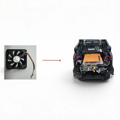 MT1 Axiallüfter zur Kühlung elektronischer Komponenten, 12V, 370mA, schwarz
