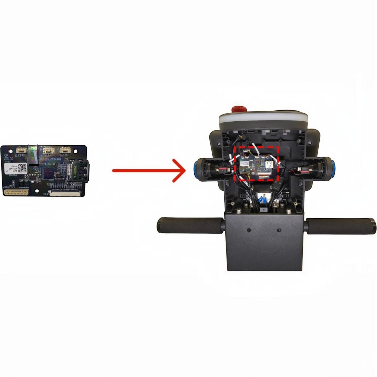 T300 Displayplatine, Steuer- und Anzeigeplatine für Roboterdiodisplay