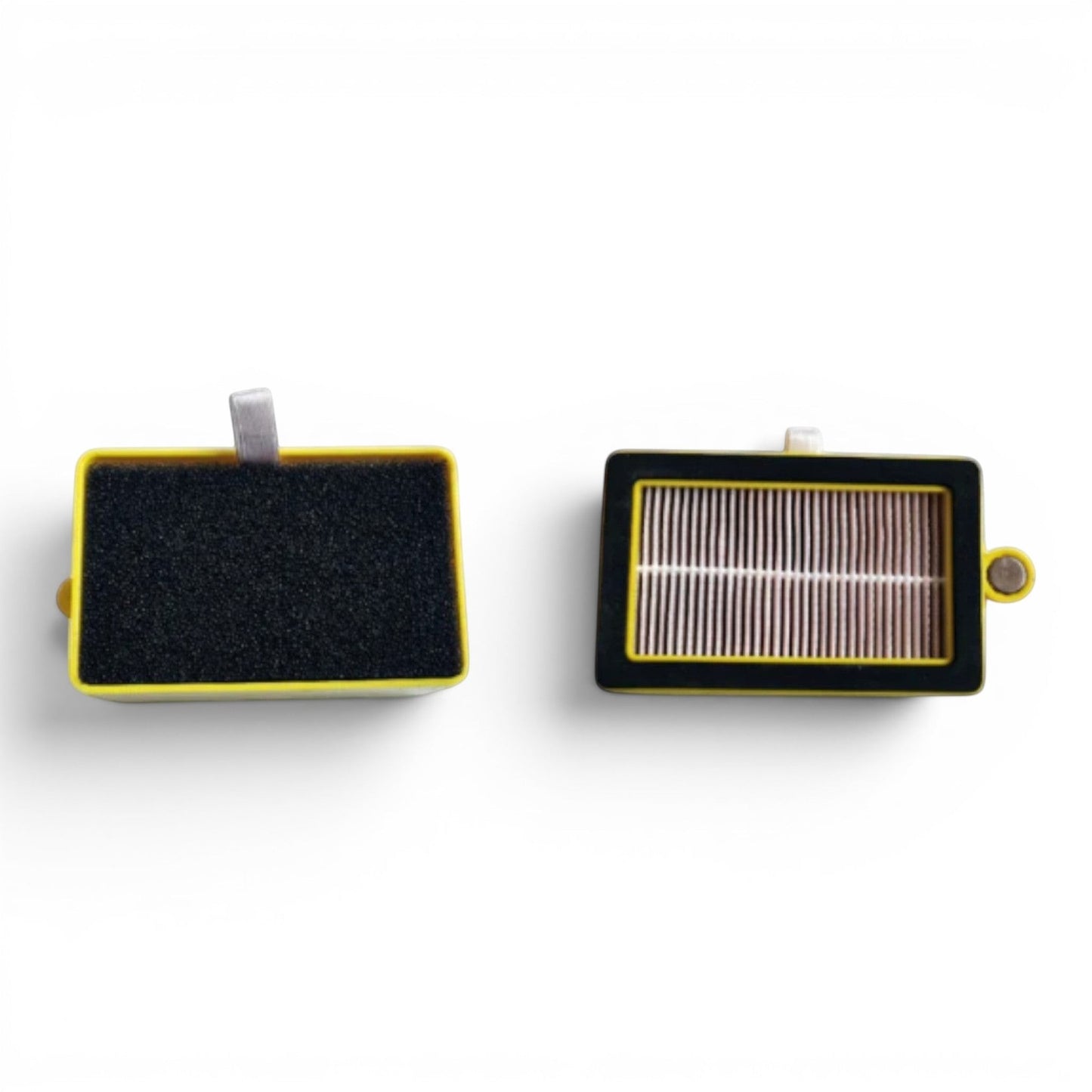 Phantas HEPA Filter Assembly mit gelbem Rahmen und Zuglasche