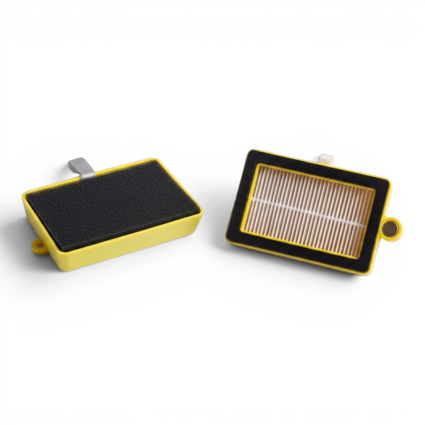 Phantas HEPA Filter Assembly mit gelbem Rahmen und Zuglasche