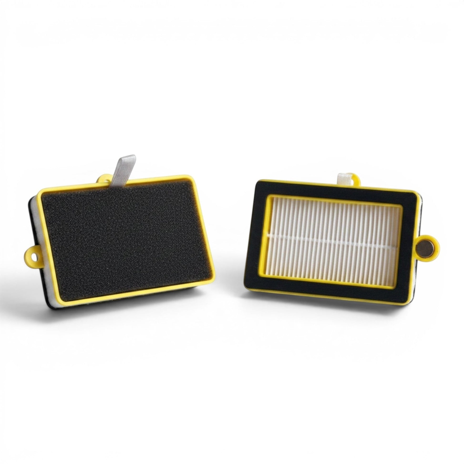 Phantas HEPA Filter Assembly mit gelbem Rahmen und Zuglasche