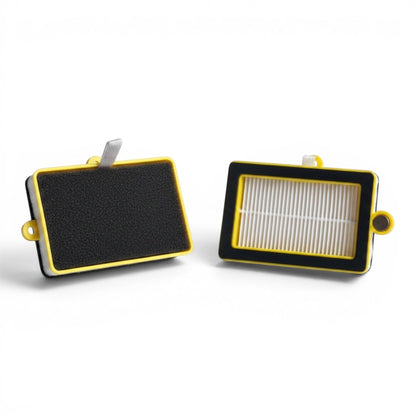 Phantas HEPA Filter Assembly mit gelbem Rahmen und Zuglasche